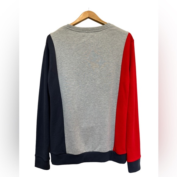 Sovereign Code Mens Sweatshirt Fleece Multicolor Colorblock Crew Pockets Sz XL - Picture 3 of 6